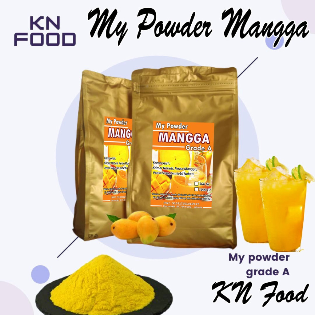 

Mangga Grade A 1kg / My Powder Minuman Rasa Mangga 1kg