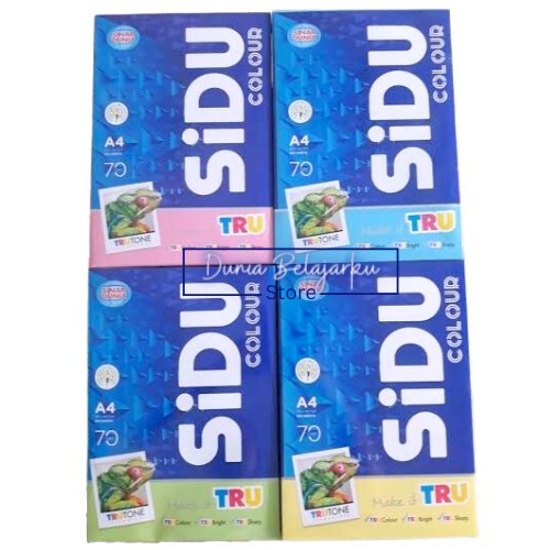 

Kertas HVS SIDU Warna A4 70gr 1 RIM 500 Lembar HVS Sinar Dunia Colour