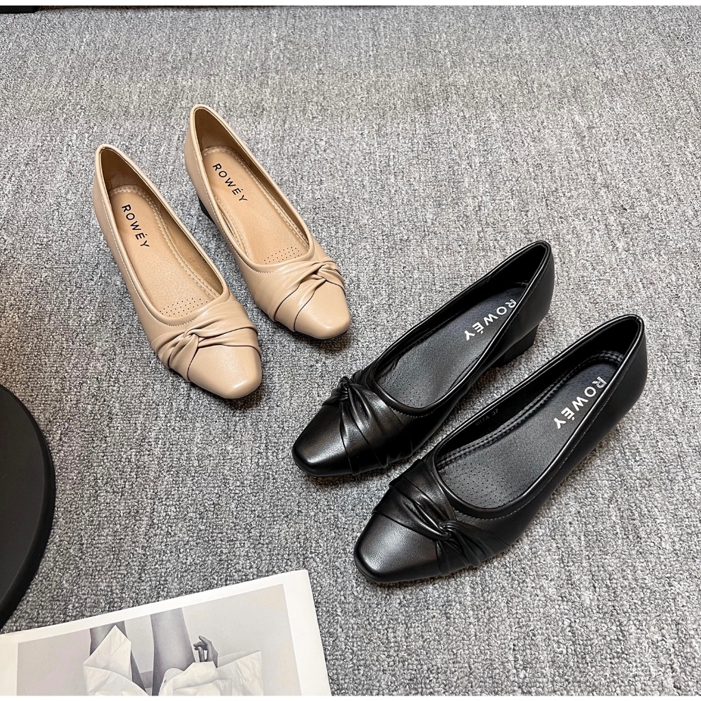 Rowey Sepatu Pansus Kerja Wanita Hak Tahu 5cm Gita