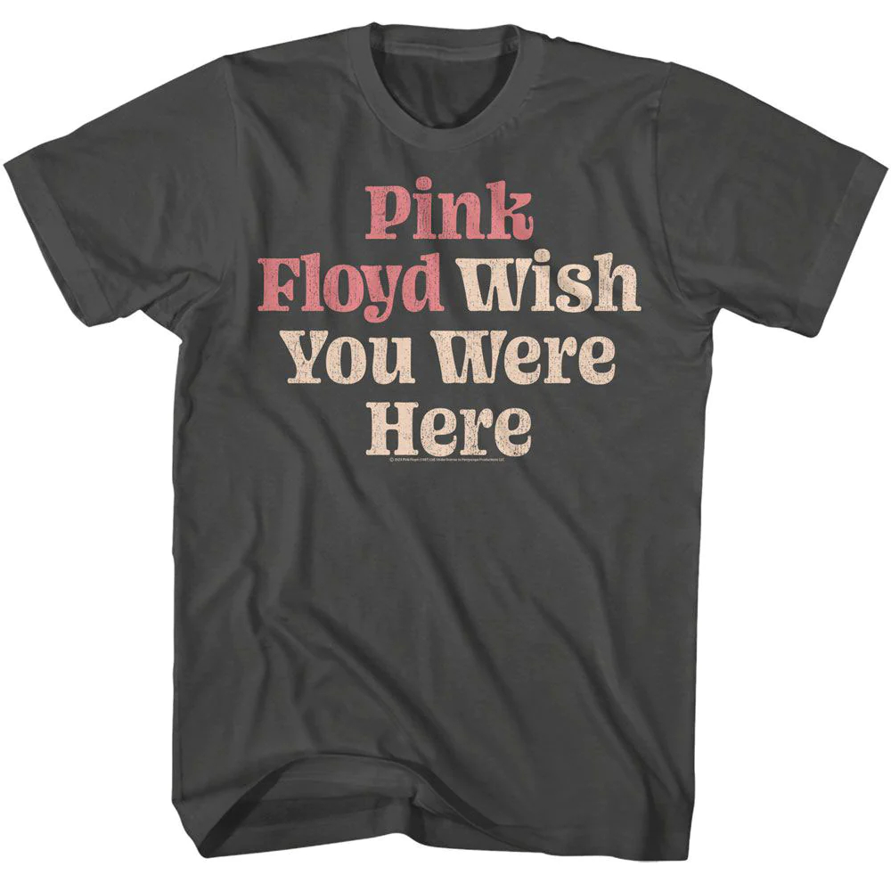 TShirt Pink Floyd Wish You Font | Kaos Band Rock