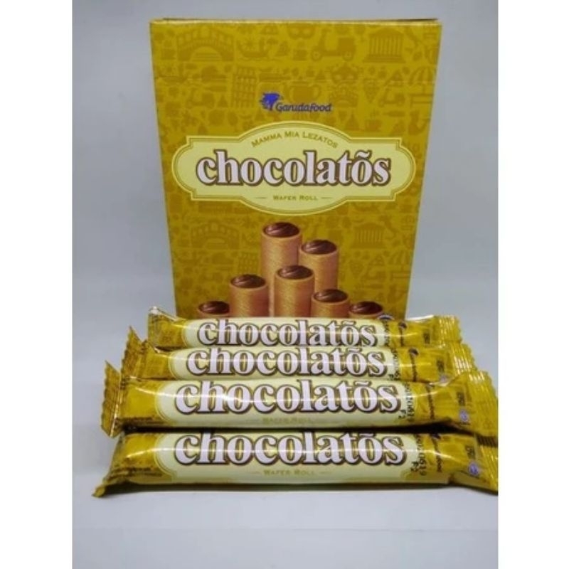 

chocolatos wafer rolls isi 24