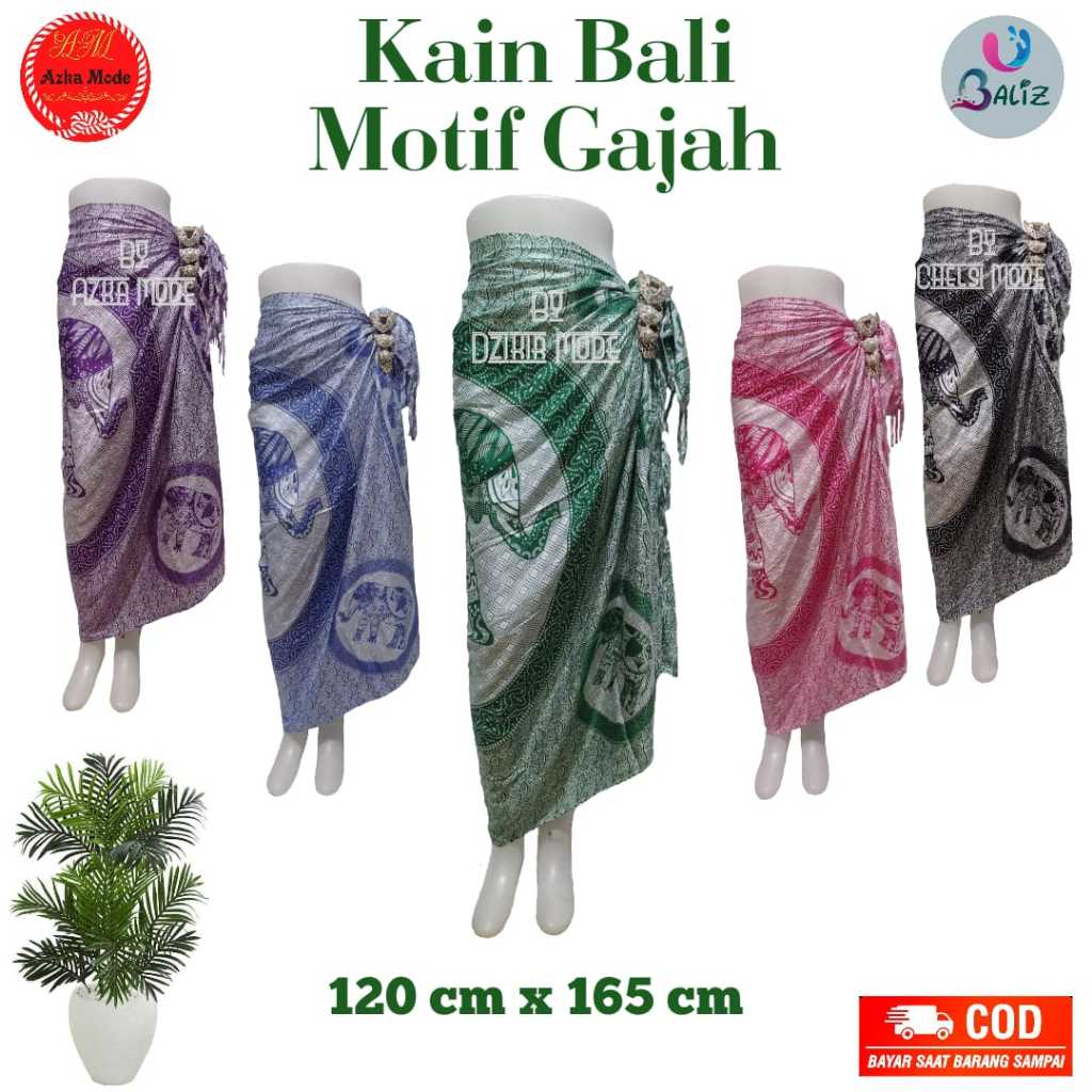 kain pantai motif Gajah Besar - sarung pantai bali - kain pantai bali - sarung bali - selendang bali
