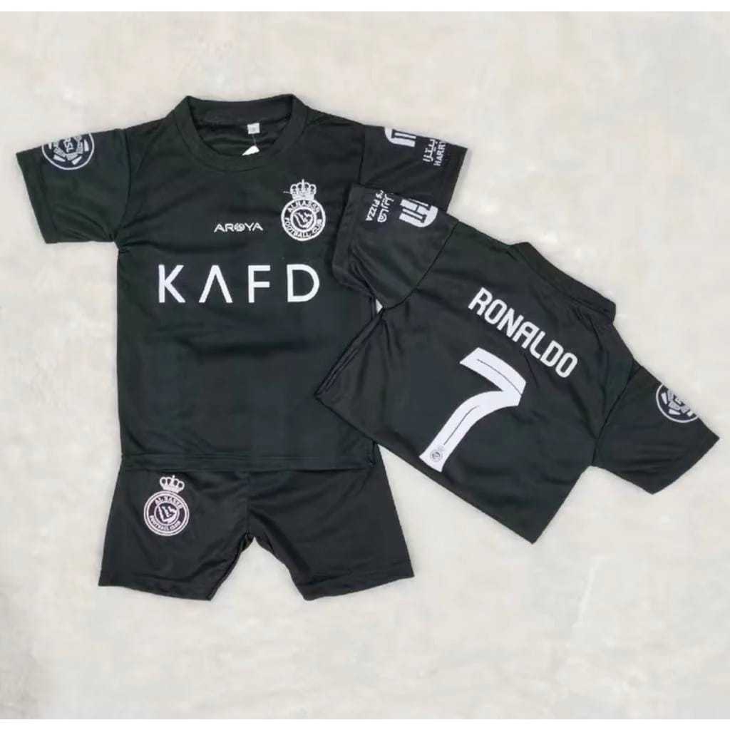 Berkulitas...Kaos Al-Nassr KAFD  Ronaldo CR7 Terbaru Model Jersey Baju Bola Liga Arab Saudi Fans Sup