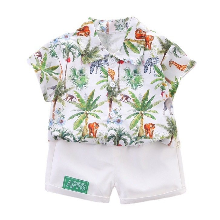 Setelan Kemeja Anak Laki Laki 1 - 5 tahun Baju Hawai Anak Laki Laki PALM