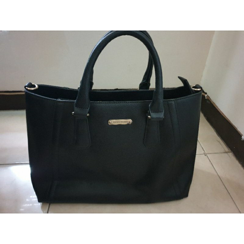 PL TAS WANITA ANNE KLEIN, TAS KANTOR HITAM