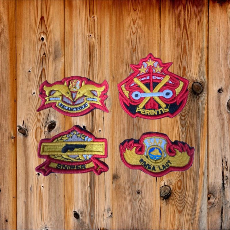 Atribut Polri Logo Sniper//printis//selam polri// sar Bordir timbul