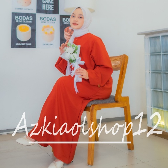 (BISA COD) ABAYA TURKI BASIC ABAYA WANITA