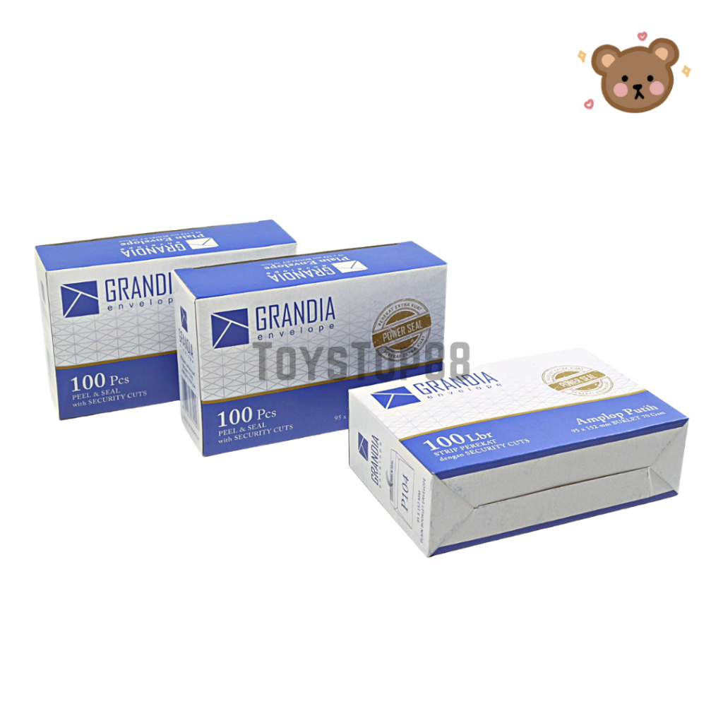 

Amplop Grandia 104 Putih Polos isi 100 Pcs Ukuran 95 x 152 mm Booklet 70 Gsm