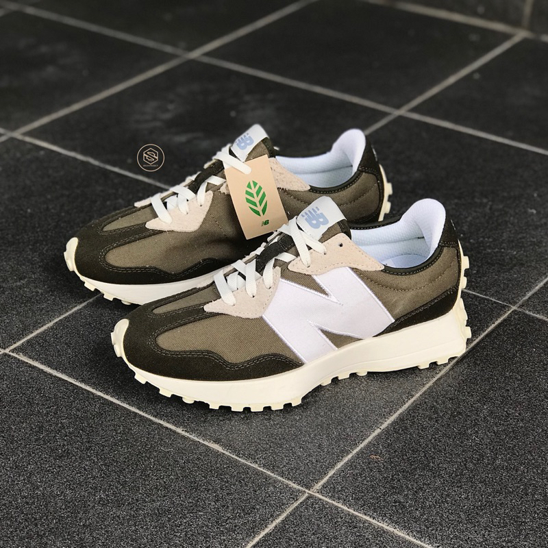 Sneakers NB CLASSIC 327 ARMY GREEN WHITE BLACK ORIGINAL
