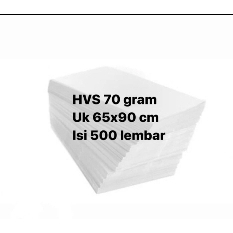 

Kerta Hvs 70 isi 500 lembar ukuran plano