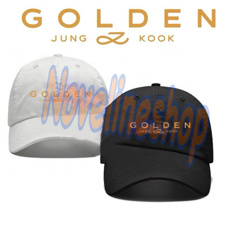 TOPI BASEBALL KOREAN BTS JUNGKOOK ALBUM GOLDEN TULISAN