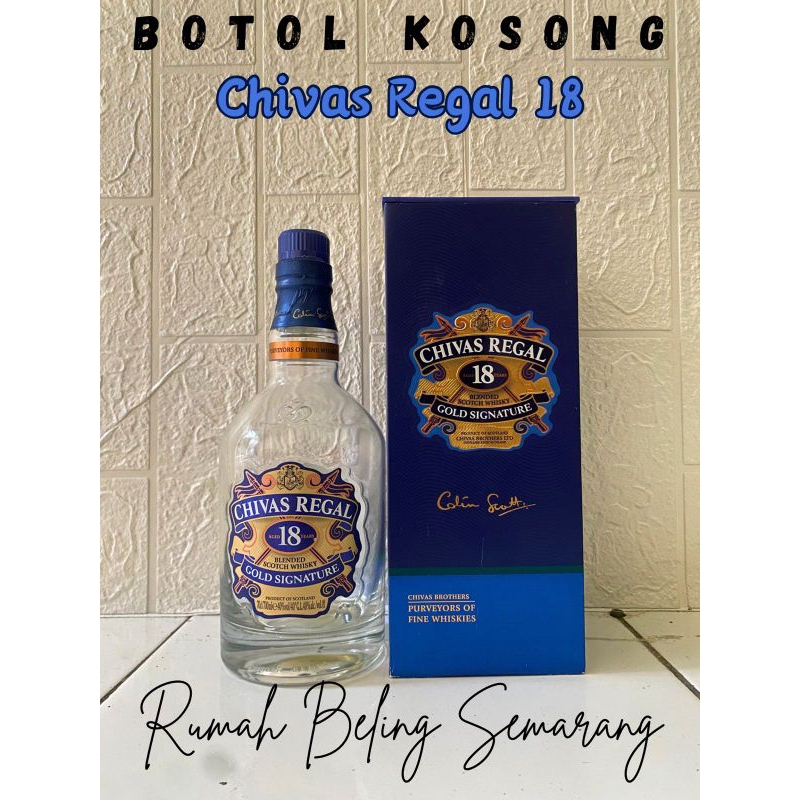 botol kosong bekas chivas18