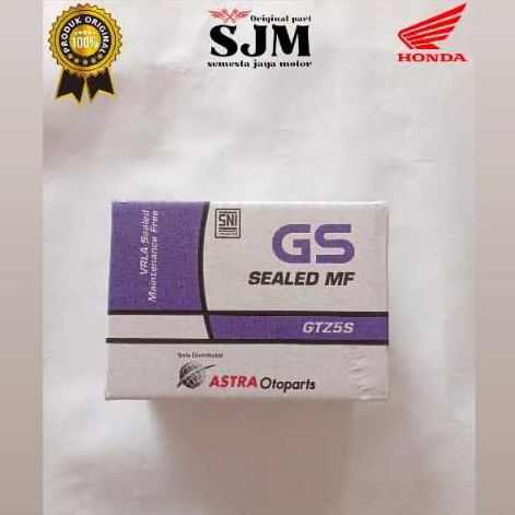 Aki Motor GS GTZ5S Aki Motor Beat Vario Scoopy Mio Spacy Revo Original