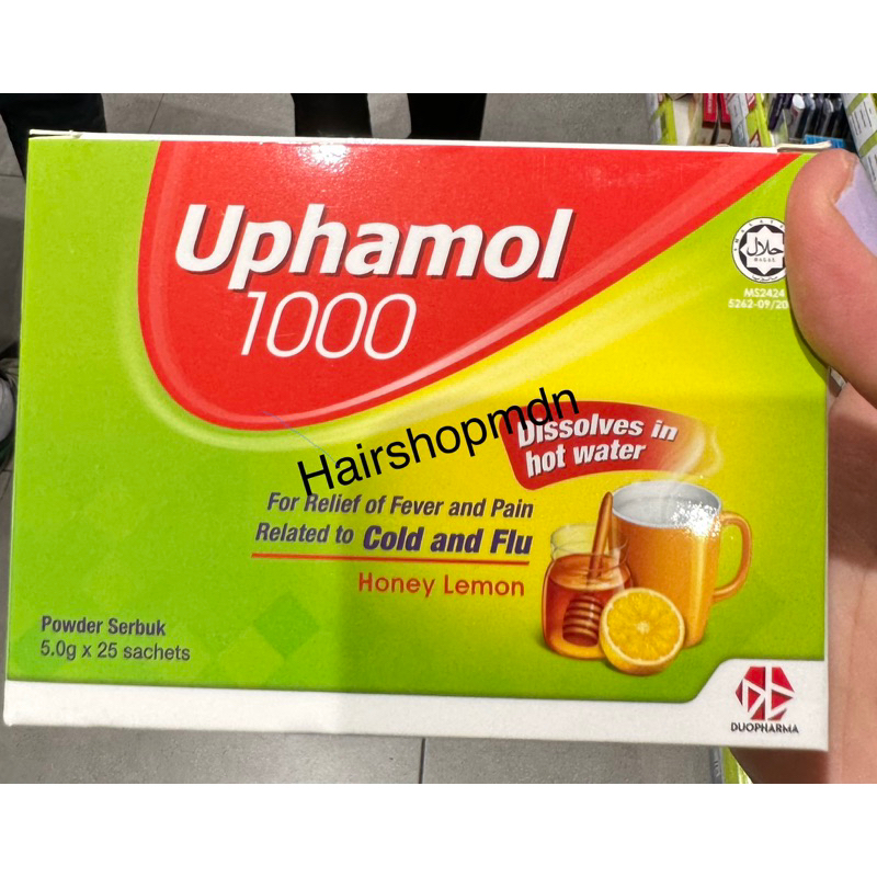 

ECERAN UPHAMOL COLD N FLU DRINK SACHETS WITH HONEY/ HERBAL UNTUK BATUK DAN FLU MADE IN MALAYSIA ORIGINAL