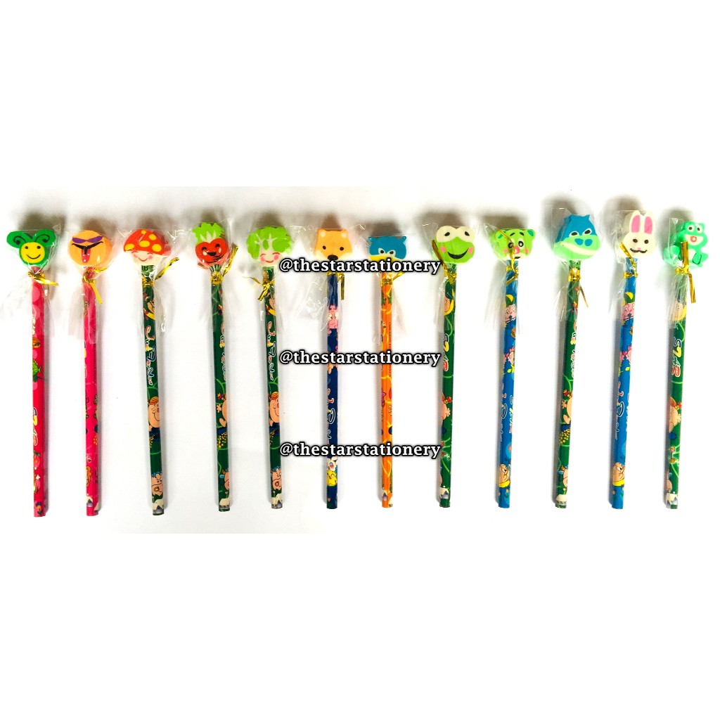 

(1 Biji) Pensil Kepala Penghapus / Pensil Penghapus Fancy / Pensil Stip / Pensil Kepala Boneka GXIMP B7110 018