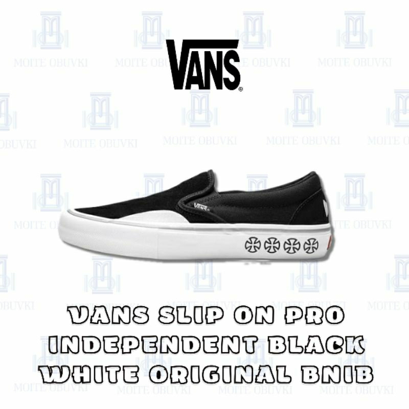 -MO- Vans Slip On Pro Independent Black White Original BNIBCris Johanson X Vans Authentic Color Orig