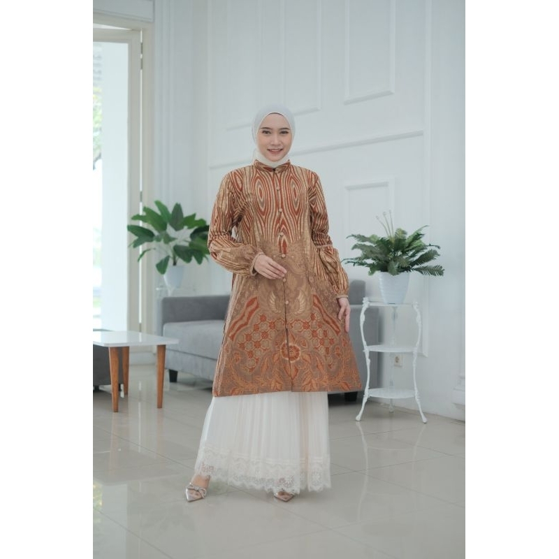 tunik batik wanita modern premium