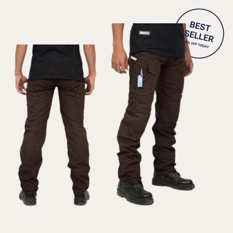 COD CELANA PANJANG TACTICAL COKLAT PRAMUKA PDL POLISI BRIMOB TERBARU