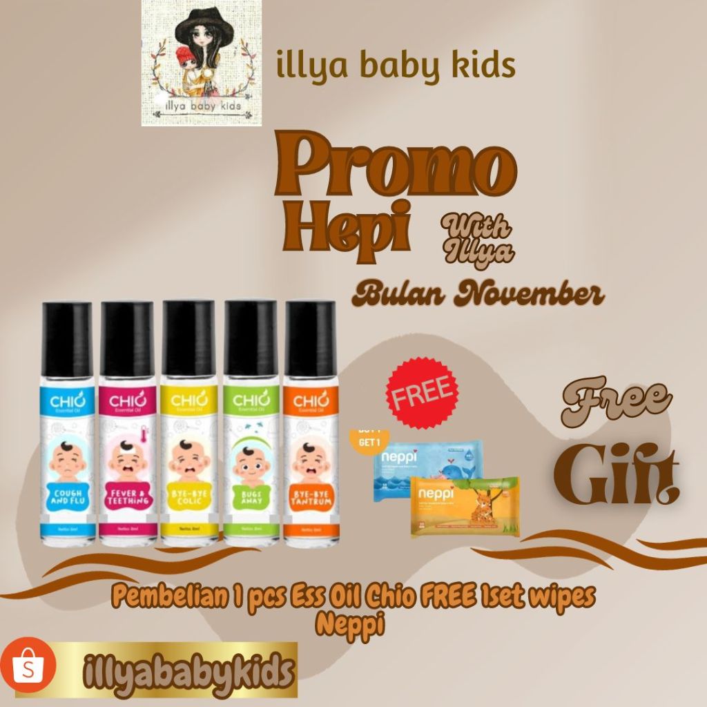CHIO Essential Baby OiL Chio Baby Oil Chio Cough and Flu Cessa Cesa Minyak Bayi Chio Minyak Telon