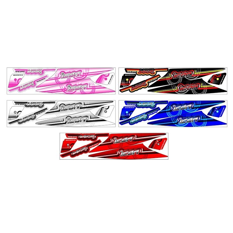 striping stiker beat karbu motif icon cyber non transparan