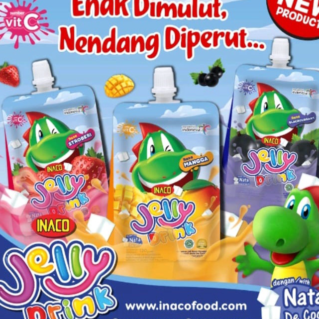 

Paling Popular Inaco Jelly Drink | Nata De Coco | 5 Pouch @ 120 Gr Murah Banget