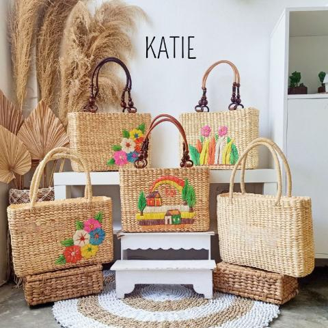 Ambèk Tas Enceng Gondok Anyaman Jogja Piknik eceng waterhyacith handbag