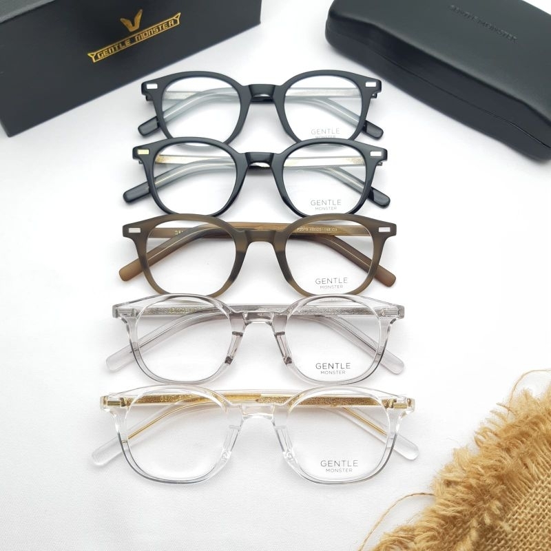 Nnkacamata frame oval plastik pria wanita super