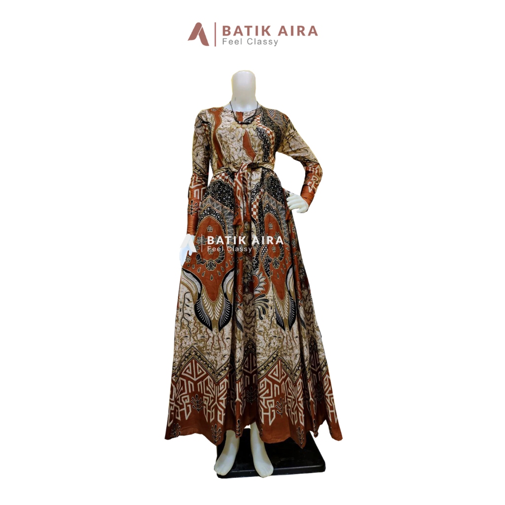 Batik Aira - Gamis Batik, Gamis Batik Modern, Gamis Batik Pekalongan, Gamis Batik Jumbo