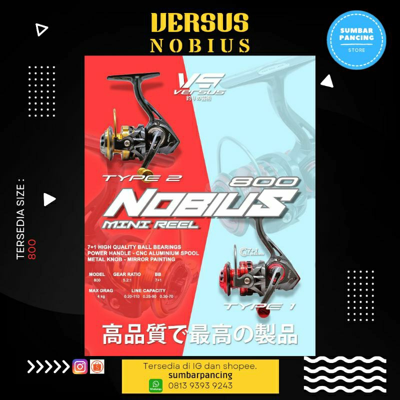 REEL KATROL PANCING VERSUS NOBIUS 800