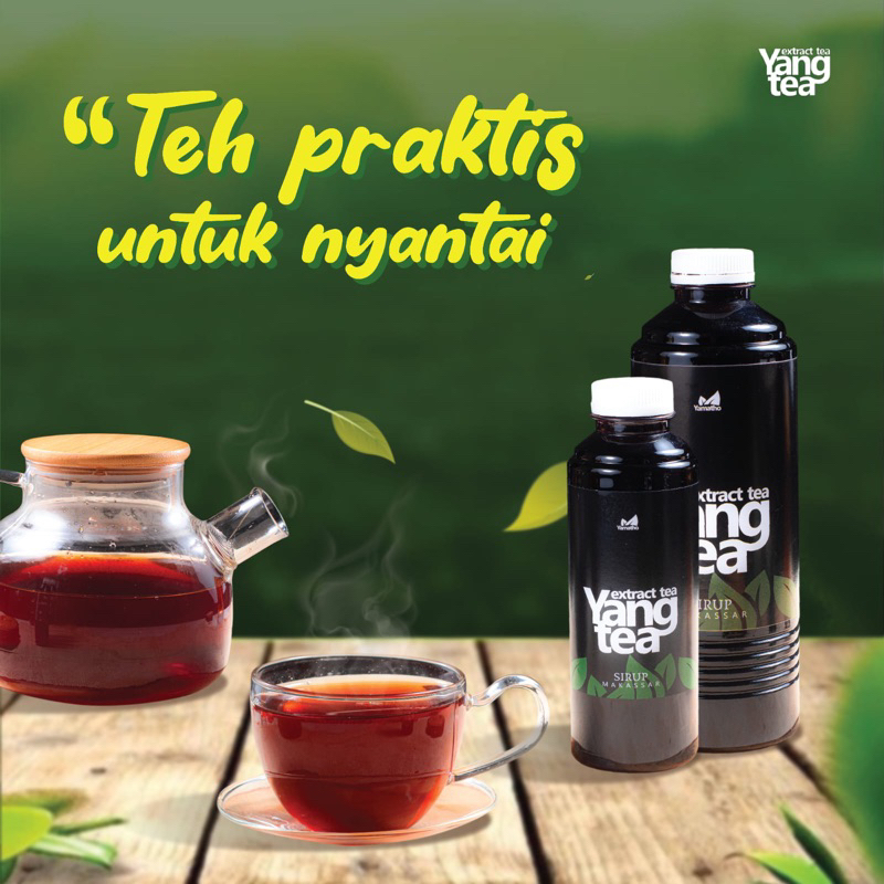 

yangtea sirup teh makassar 500ml yang tea sirup teh instan praktis (oleh2 makassar)