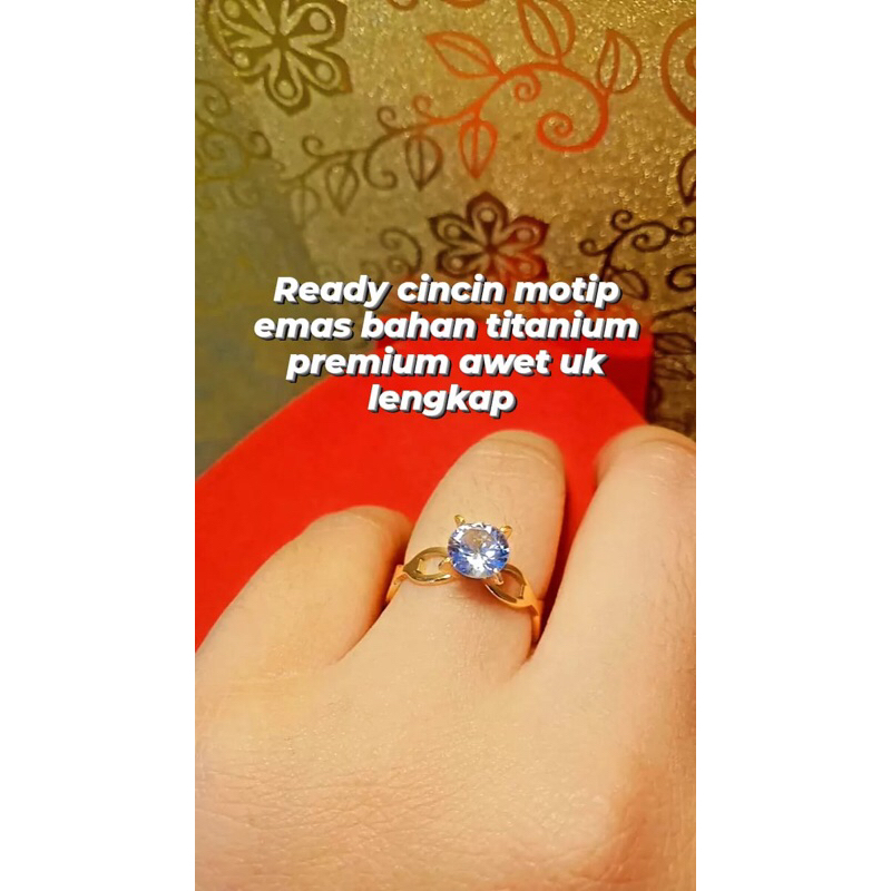 cincin mata satu motip berlian
