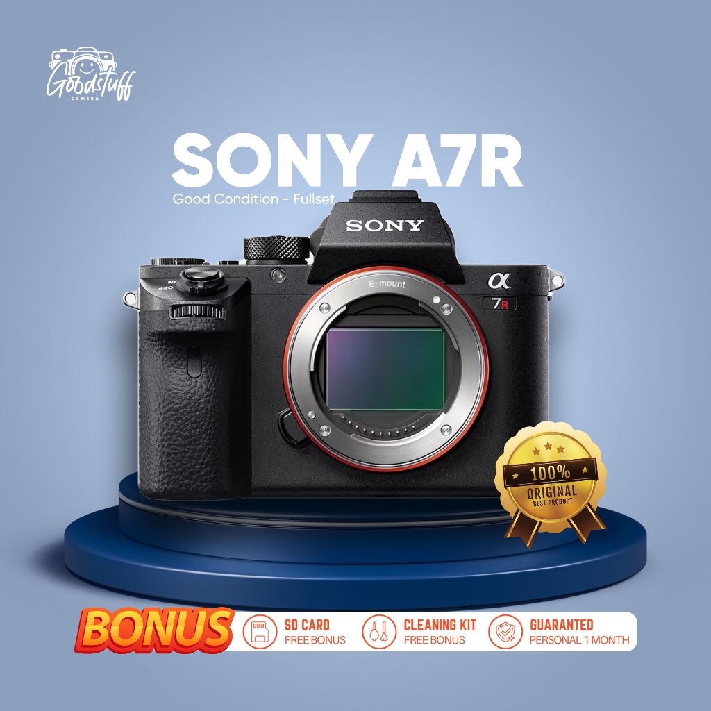 KAMERA SONY A7R BODY ONLY LIKE NEW SECOND WIFI MURAH BANYAK BONUS