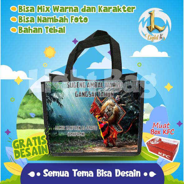 

TAS SOUVENIR ULTAH REOG CUSTOM / TAS SOUVENIR PREMIUM / GRATIS DESAIN / BONUS FOTO ANAK / GOODIE BAG CUTE REOG / TAS ULANG TAHUN REOG / TAS ULTAH CUSTOM / TAS SOUVENIR 2 HARI JADI / TAS ULTAH / TAS ULANG TAHUN / BISA TAMBAH FOTO ANAK