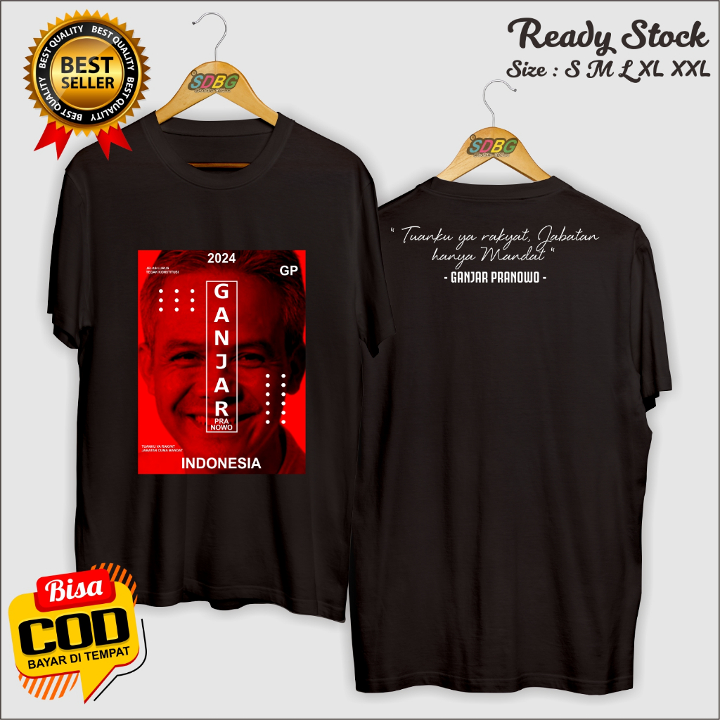 kaos baju ganjar pranowo - kaos capres ganjar pranowo - kaos ganjar mahfud - kaos capres ri 2024