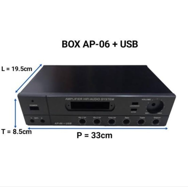 Box Power Amplifier USB Player AP 06 + USB Sound system