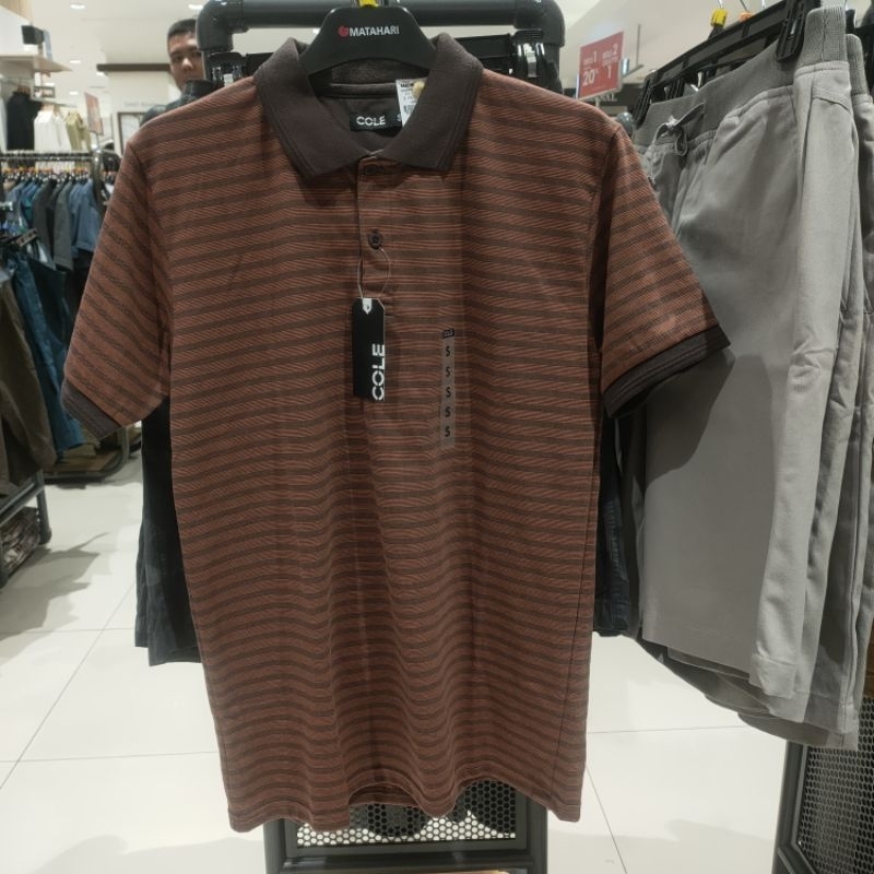 kaos polo pria merk cole brand original matahari dept store