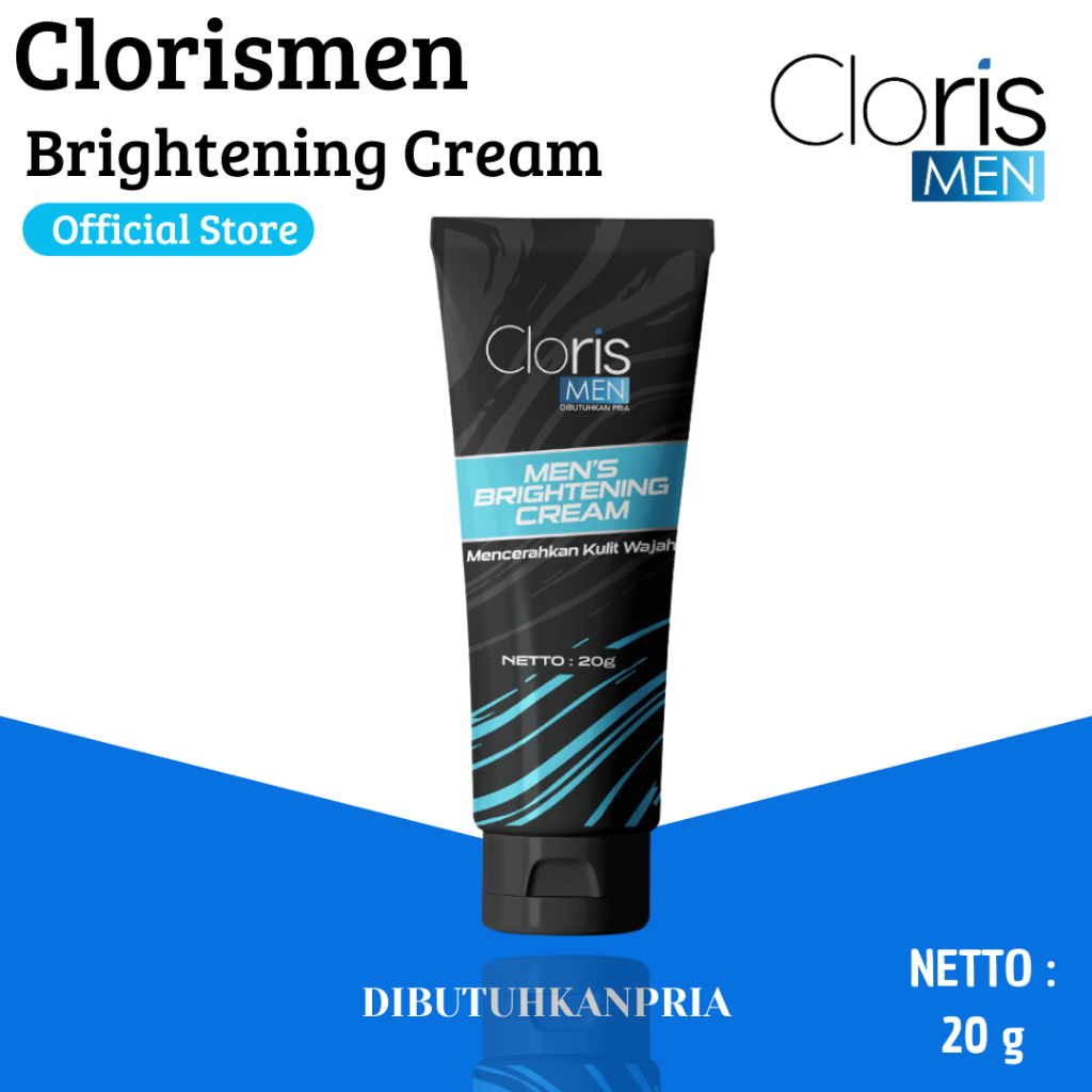 Clorismen Brightening Cream Pemutih Wajah Pria Cloris Men Flek Hitam Membandel Bpom