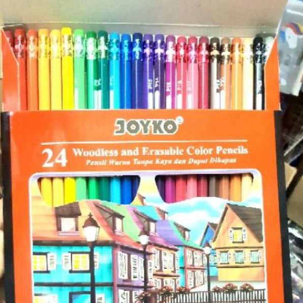 

Laris PENSIL WARNA JOYKO ERASABLE BISA DIHAPUS 24 WARNA ORIGINAL Terupdate