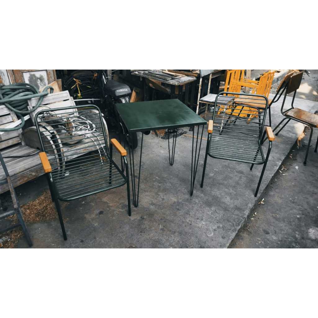 Kursi Cafe Outdoor dan Meja Besi