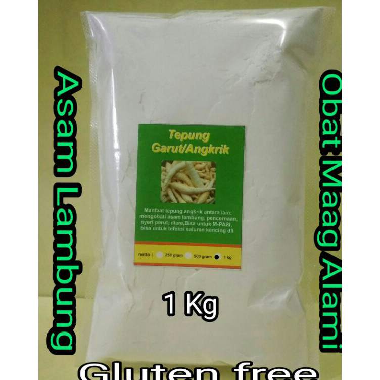 

Model Terkini TEPUNG GARUT/PATI ASAM LAMBUNG/ANGKRIK /ARROWROOT - 1Kg Kirim Sekarang