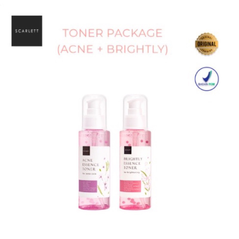 Scarlett Whitening Brightly & Acne Essence Toner - Essence Toner Scarlett Brightly & Acne