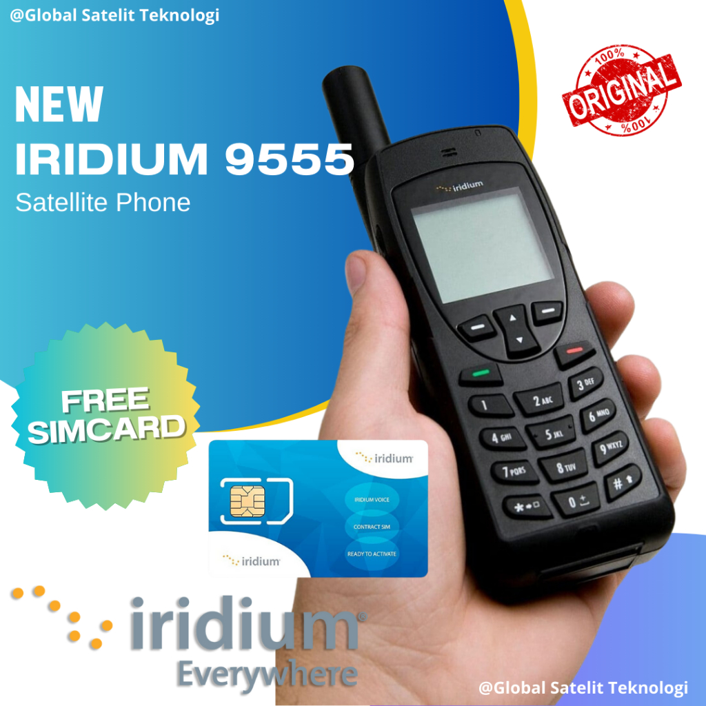 Telepon Hp Satelit Iridium 9555 Garansi resmi 1 Tahun