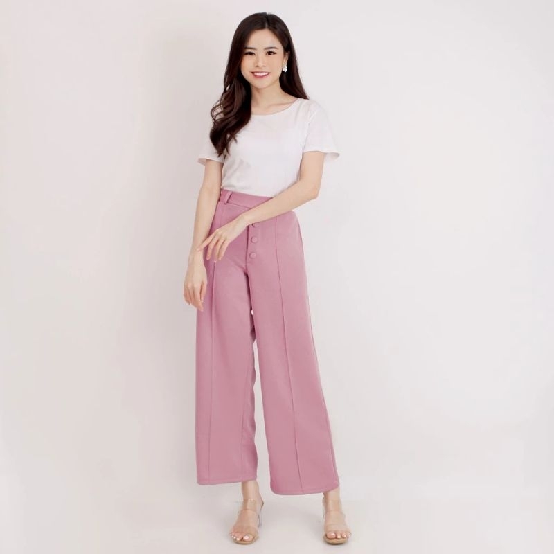 Celana panjang wanita Bahan scuba tebal