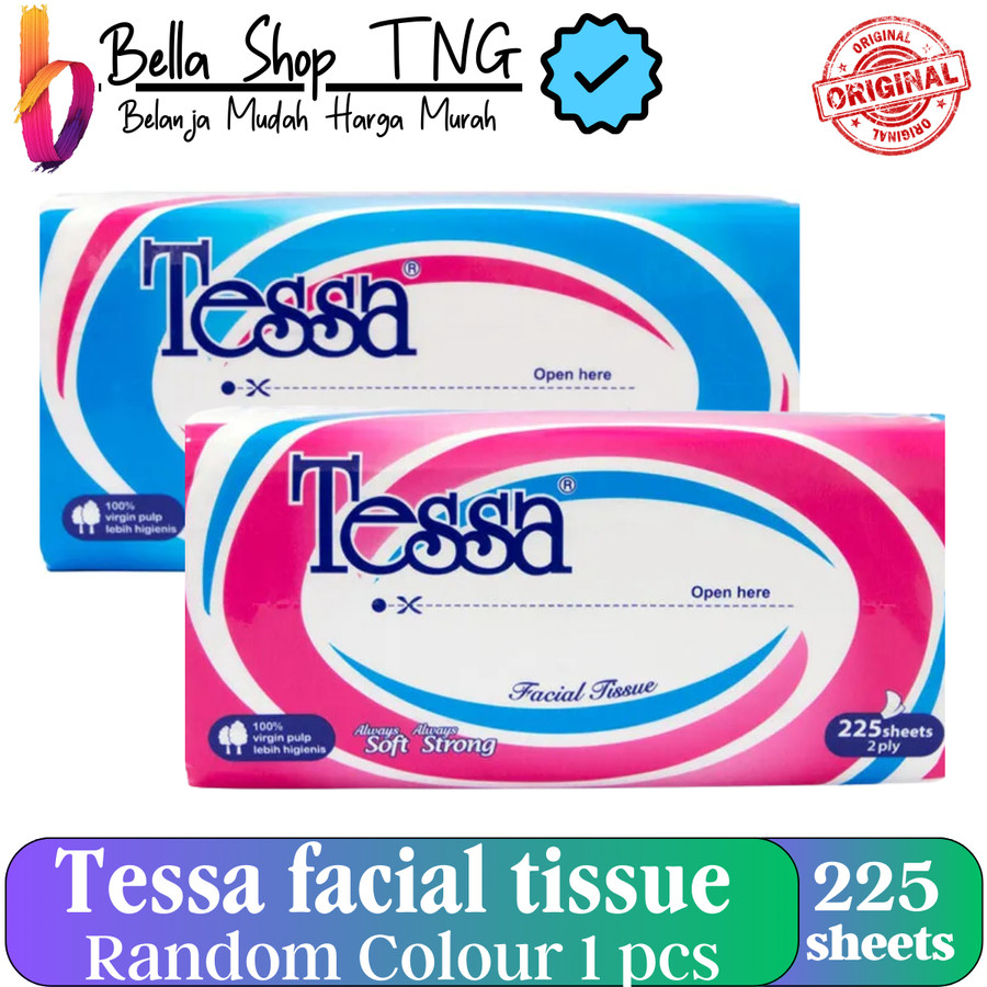 TISSUE Tessa Facial Grafis Tisu 225 Sheets / 2 Ply / 1 pcs Random colour