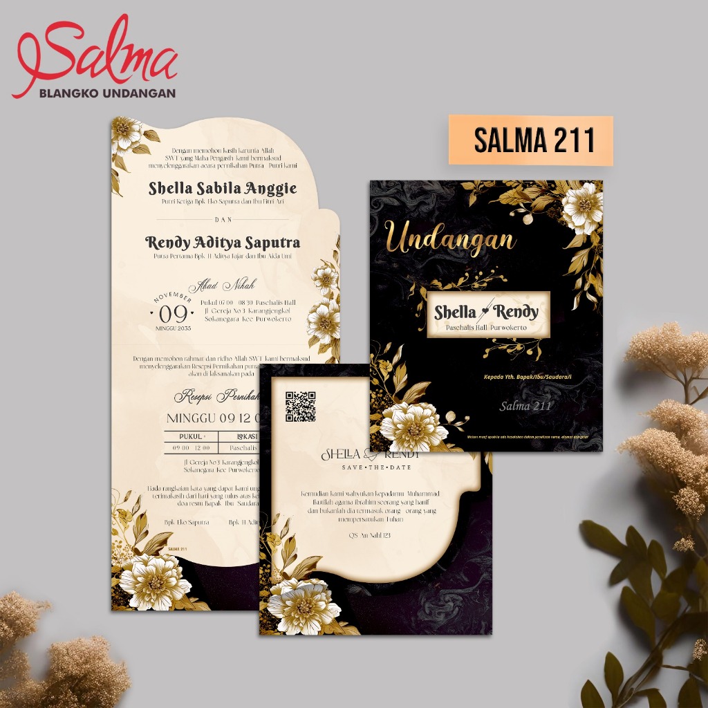 SALMA 211 Blanko Undangan