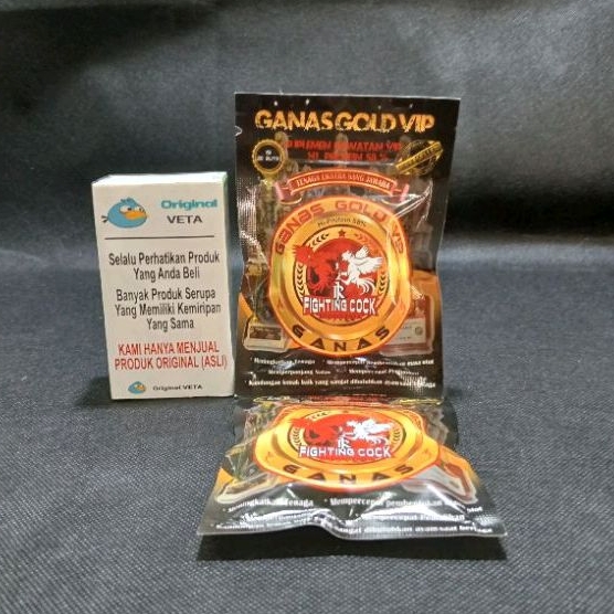 GANAS GOLD VIP SACHET SUPLEMEN AYAM JAWARA RAWATAN VIP PROTEIN TENAGA EXTRA