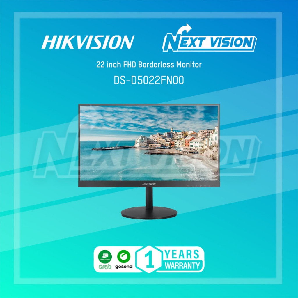 DS-D5022FN00 - HIKVISION MONITOR 22 INCH FHD ULTRA THIN