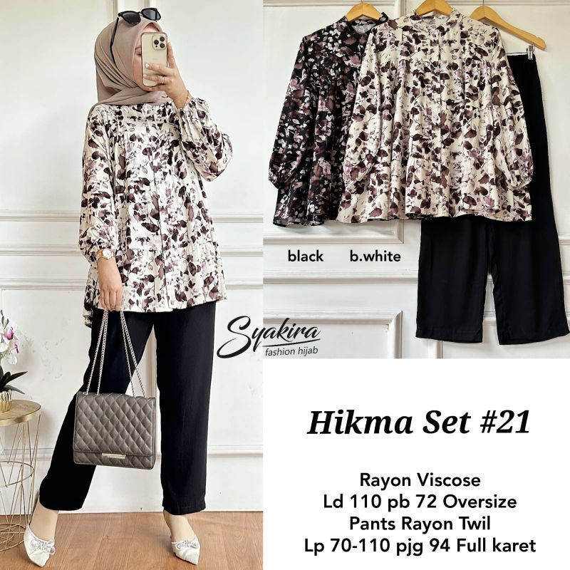 Hikma set #21 Original By Syakira fashion Hijab
