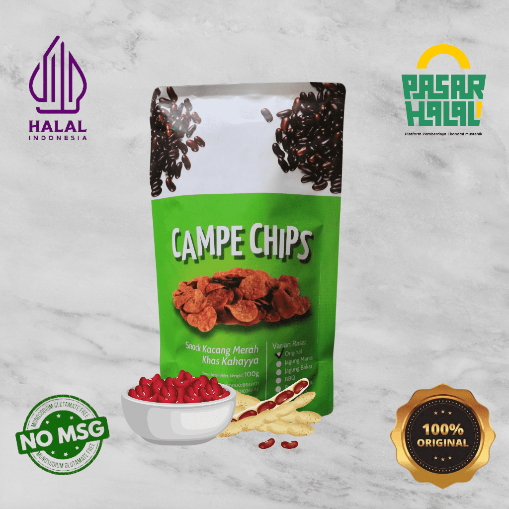 

Keripik Renyah Gurih Campe Chips Snack Kacang Merah Khas Kahayya