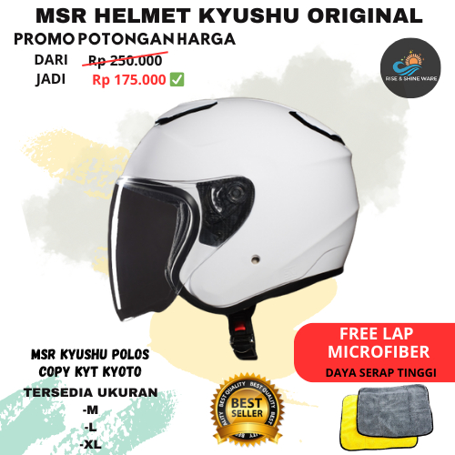 MSR Helmet Kyushu Polos Half Face MSR Helm Copy Kyt Kyoto Half Face Original